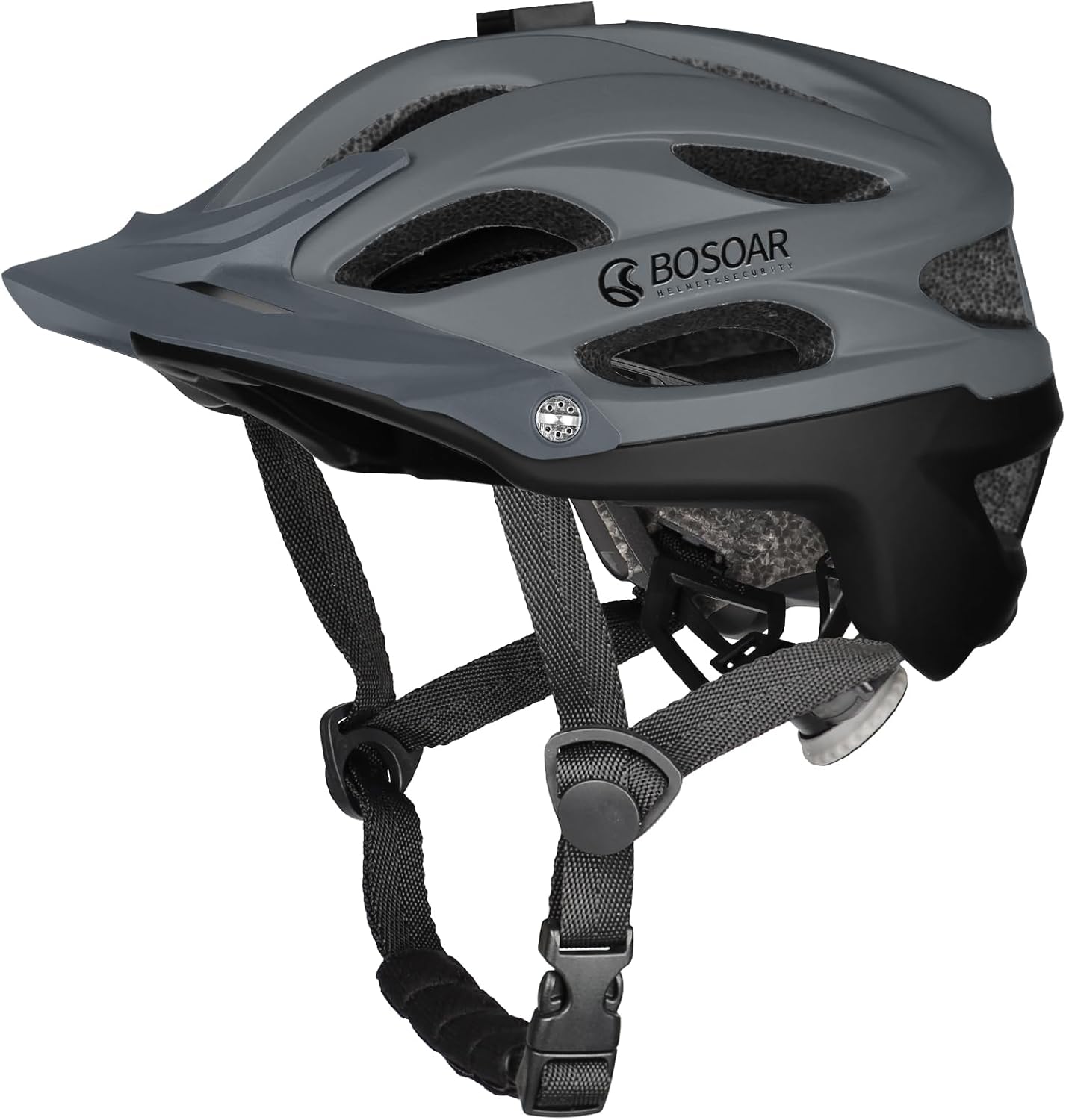 Mountain Bike Helmet,Adult Cycling Helmet with Camera Mount and Detachable Visor for Men Women Youth,Suggested Fit 55-61 Cm