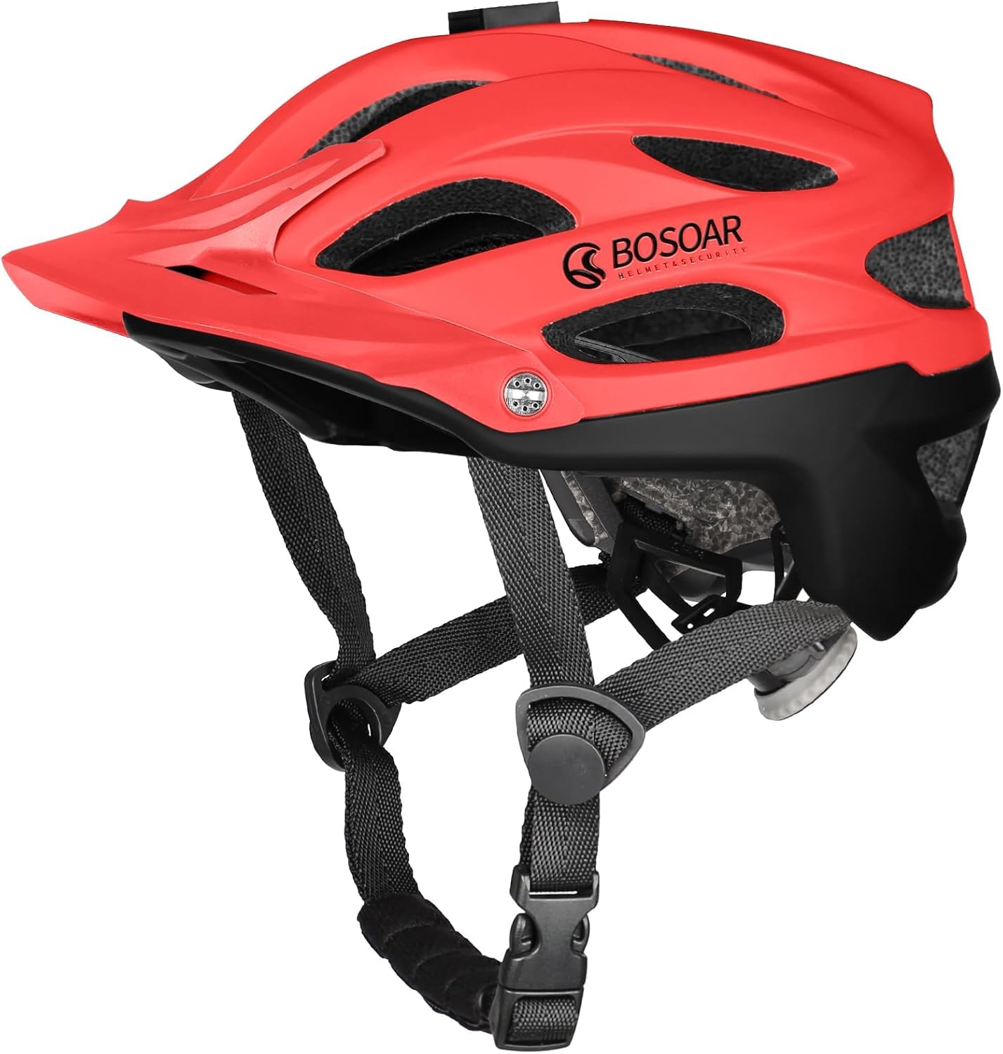 Mountain Bike Helmet,Adult Cycling Helmet with Camera Mount and Detachable Visor for Men Women Youth,Suggested Fit 55-61 Cm