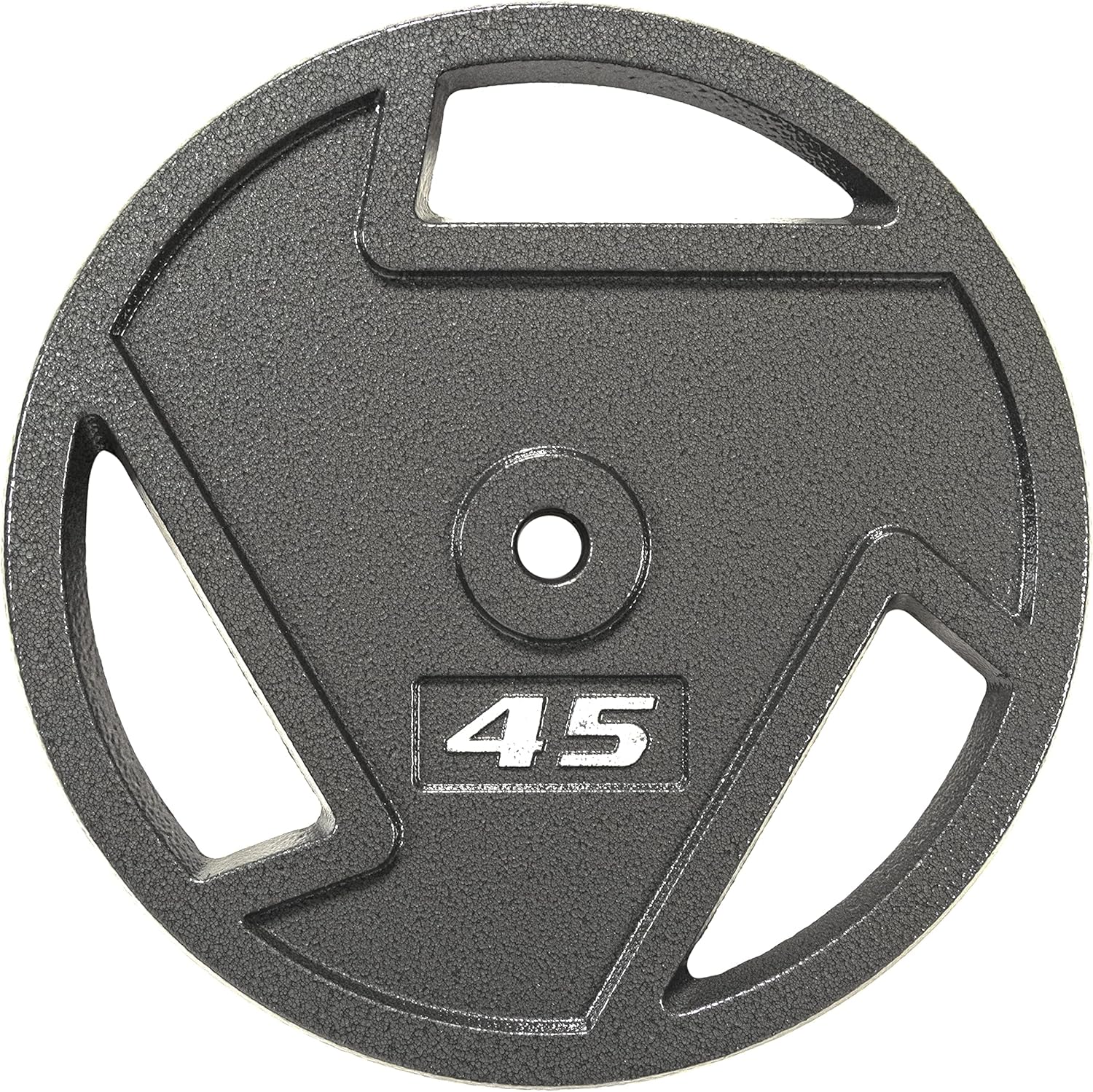 Signature Fitness Cast Iron Plate Weight Plate for Strength Training and Weightlifting, Olympic or Standard, Multiple Sizes