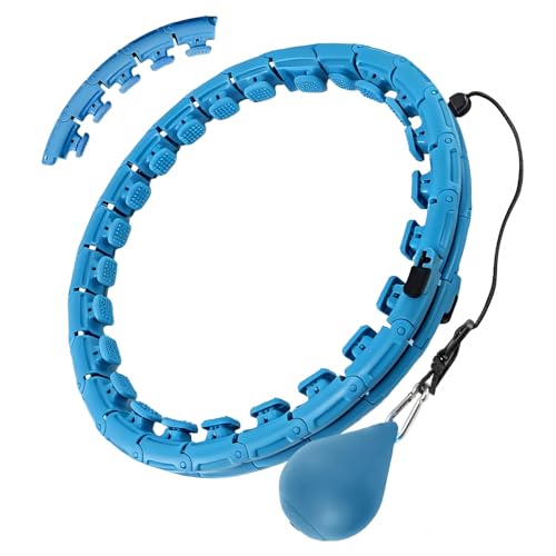 34 Knots Weighted Workout Hoop Plus Size, Smart Waist Exercise Ring for Adults Weight Loss