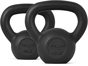 Yes4All Kettlebell Sets for Women/Men, Strength Training Kettlebells from Beginner to Intermediate Level, 25-105lbs