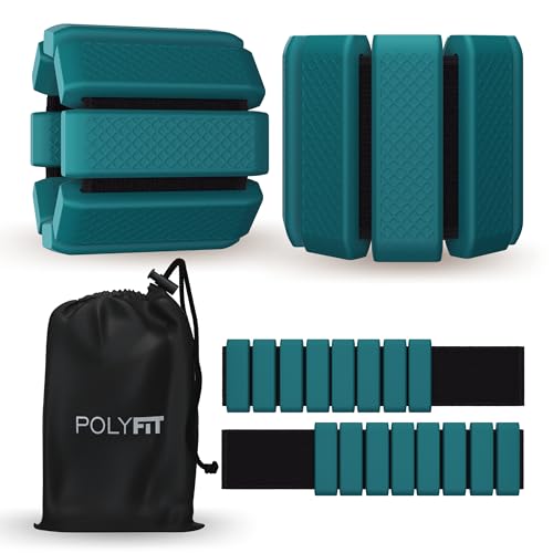 Polyfit Wrist & Ankle Weights - 1 Pair - Wearable Ankle Weights for Women and Men - Wearable Bracelet for Exercise, Yoga, Walking, Running, Dance, Barre, Pilates, Cardio, Aerobics