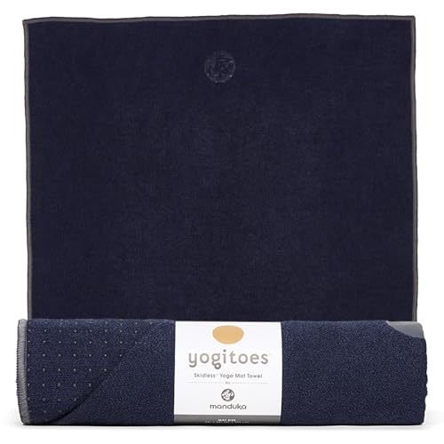 Manduka Yogitoes Hot Yoga Mat Towel - 71" | Moisture Activated Grip | Patented Silicone Nubs | Highly Absorbent, Durable & Easy Care | Made from Recycled Materials | 71 x 24 Inches