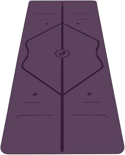 Liforme Travel Yoga mat  Patented Alignment System, Warrior-Like Grip, Non-Slip, Eco-Friendly, Ultra-Lightweight and Sweat Resistant, Made with Natural Rubber