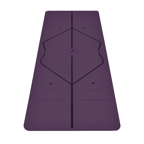 Liforme Original Yoga Mat  Free Yoga Bag Included - Patented Alignment System, Warrior-like Grip, Non-slip, Eco-friendly, sweat-resistant, long, wide, 4.2mm thick mat for comfort