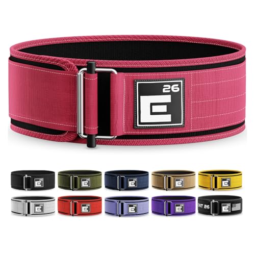 Element 26 Self-Locking Weight Lifting Belt - Premium Weightlifting Belt for Serious Functional Fitness and Olympic Lifting Athletes - Lifting Support for Men and Women - Deadlift Training Belt