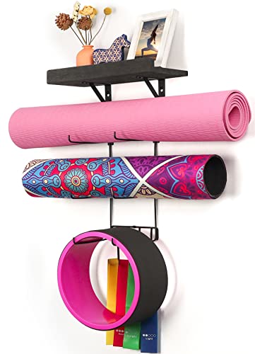 Bikoney Yoga Mat Holder Wall Mount
