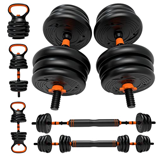 AJUMKER Dumbbells Barbell Set 44lbs