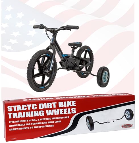 Hardline Products USA Wheels for Tots Training Wheels for Stacyc, KTM, Husqvarna, GAS GAS, and Harley-Davidson 12e/16e balance Electric Bikes - NOT compatible with 16e Elite model.