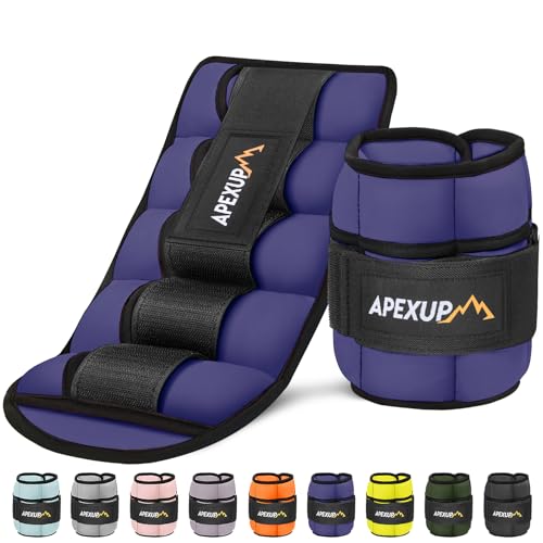 APEXUP Adjustable Ankle Weights (10lb)