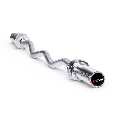 CAP Barbell 47-Inch Olympic EZ Curl Bar (Chrome)