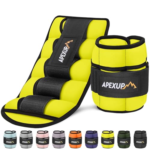 APEXUP Adjustable Ankle Weights (10lb)