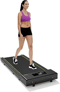 Under Desk Treadmill Walking Pad Walking Treadmill Portable Desk Treadmill Slim Walking Running for Home Office Exercise - Remote, LED Display