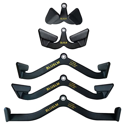 LAT Pull Down Bar for Cable Machine, LAT Pulldown Attachments T Bar V Bar Cable Attachment, Back Tricep Bar Strength Training Handle