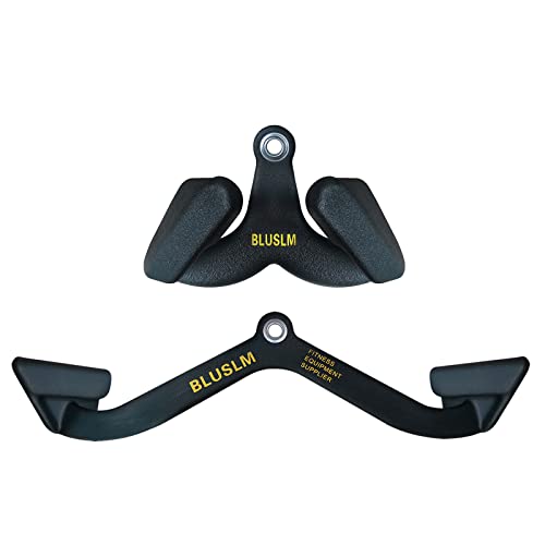LAT Pull Down Bar for Cable Machine, LAT Pulldown Attachments T Bar V Bar Cable Attachment, Back Tricep Bar Strength Training Handle
