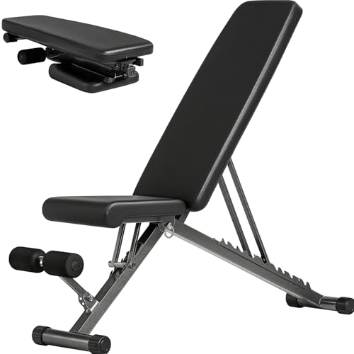BARWING 2025 Upgraded Adjustable Weight Bench for Home Gym,800LBS,700LBS,Foldable Incline Workout Bench for Full Body Workout Easy Assembly