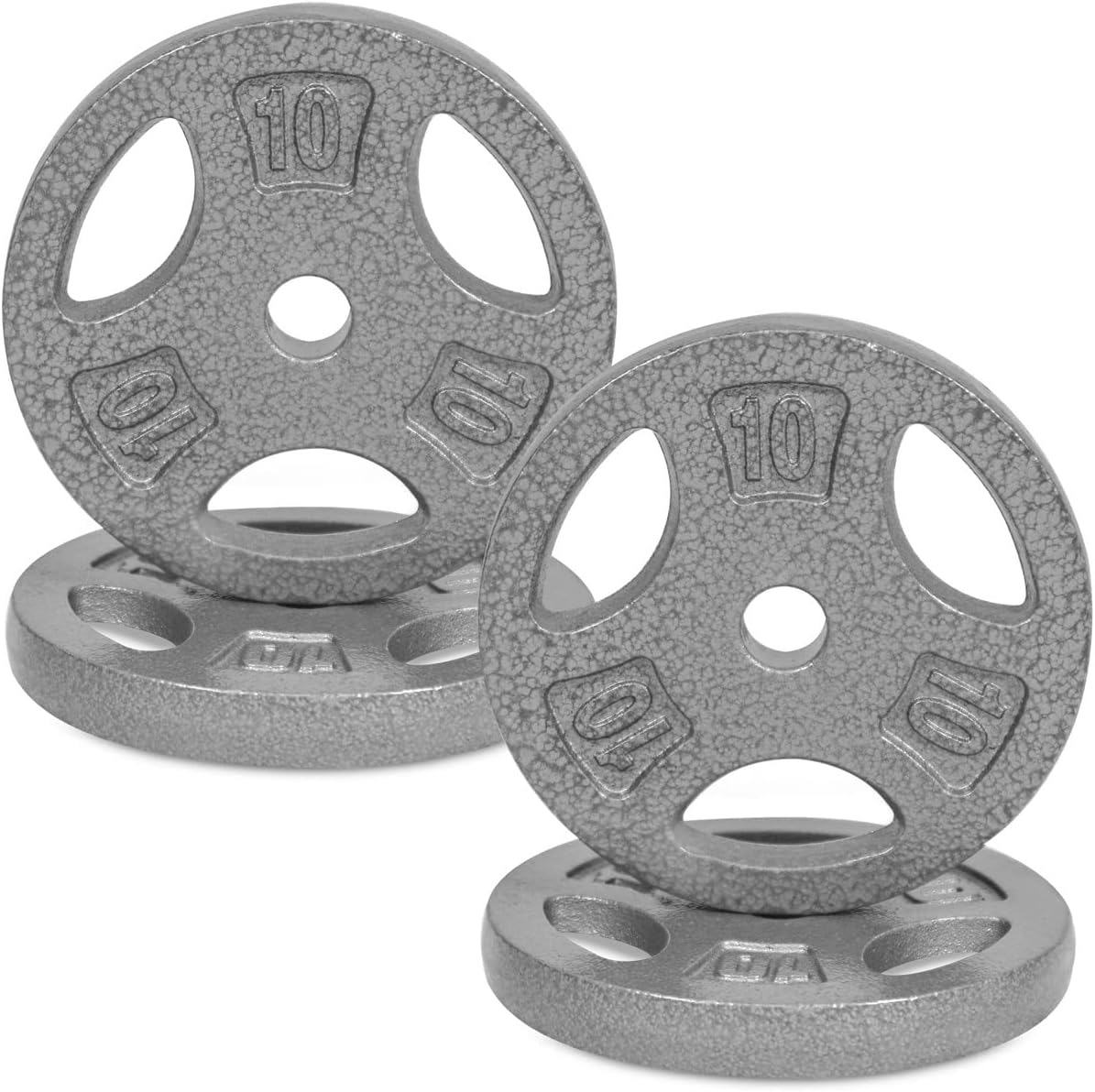WF Athletic Supply Cast Iron 1-Inch Standard Grip Plate for Strength Training, Muscle Toning, Weight Loss & Crossfit - Multiple Choices Available