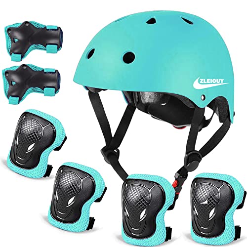 Adjustable Helmet for Ages 3-16 Kids Toddler Boys Girls Youth, Protective Gear with Elbow Knee Wrist Pads for Multi-Sports Skateboarding Bike Riding Scooter Inline skatings Longboard Roller Skate