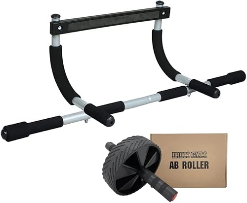 Iron Gym Pull-Up Bar (Ab Roller)