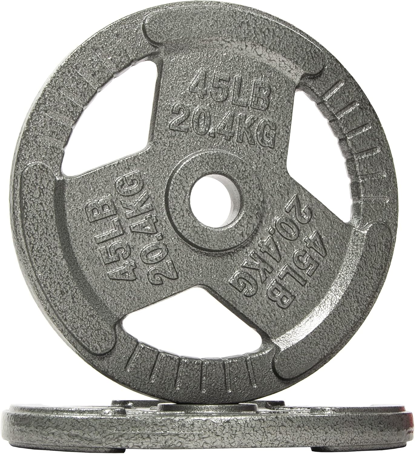 Cast Iron Plate Weight Plate for Strength Training and Weightlifting, Olympic or Standard, Multiple Sizes