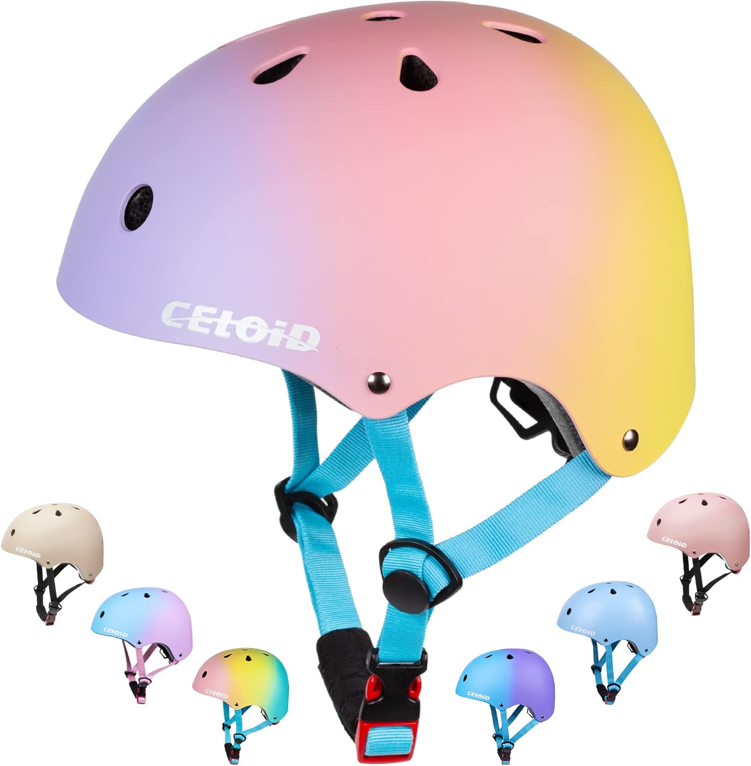 Kids Bike Helmet,Toddler Skateboard Helmets for Ages 2-3-5-8-14 Years Boys Girls,Adjustable Multi-Sport Bicycle Skateboarding Football Roller Skating Scooter Rollerblade Balance Bike Helmet