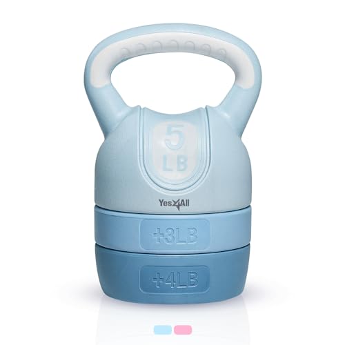Yes4All Kettlebell Sets - Adjustable Kettlebell Set for Strength Training - Kettlebells Adjustable Weight for Versatile Workouts
