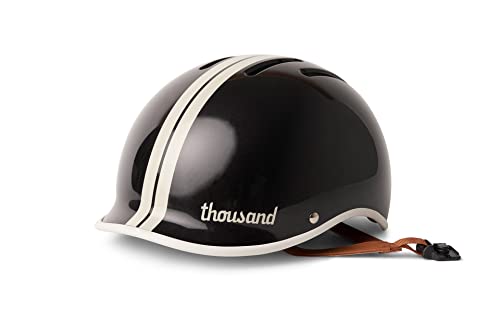 Thousand Heritage 2.0 Adult Bike Helmet; The Original Low Profile Retro Commuter Cycling Helmet Safety Certified for Bicycle Skateboard Skating Roller Skates; for Men & Women