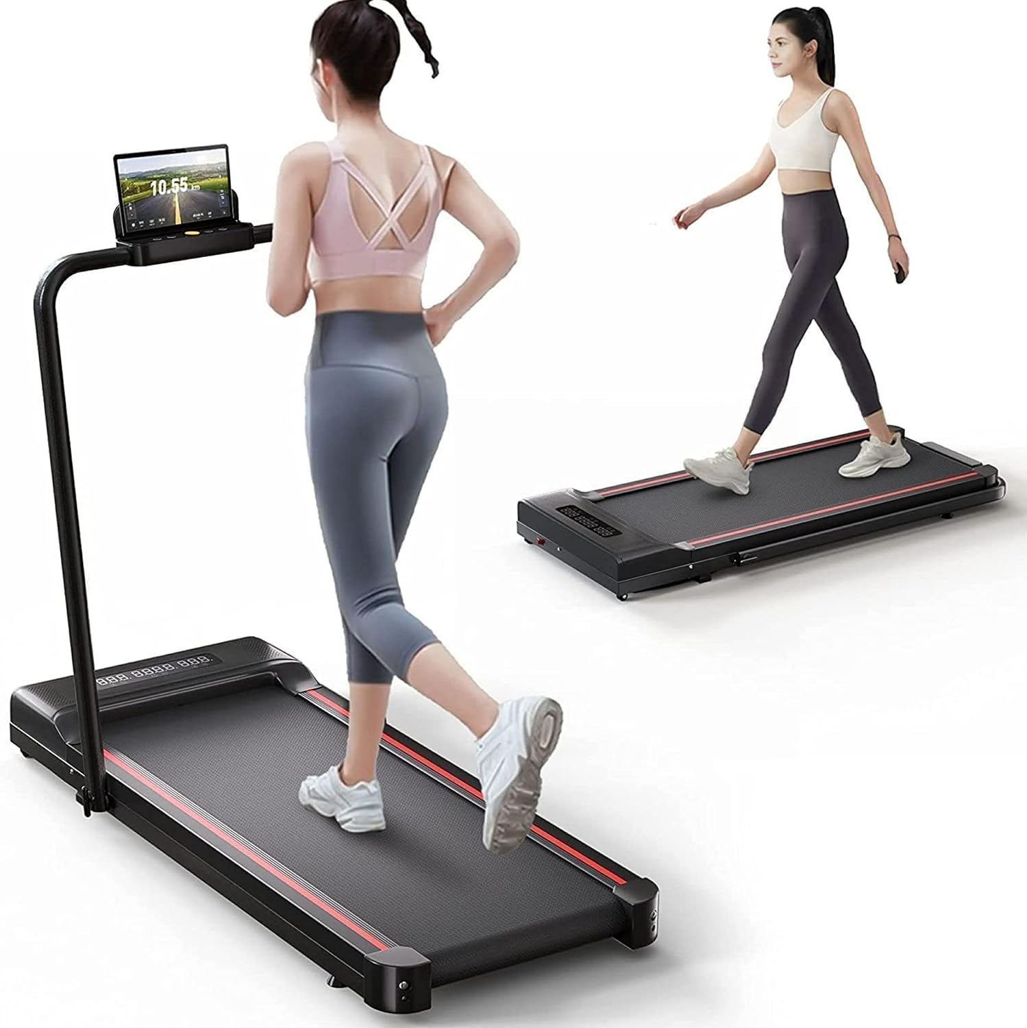 Sperax Walking Treadmill Pad with APP, 3 in 1 Under Desk Treadmill, 400W Low Noise Walking Vibration Pad with Remote Control, Portable Treadmills for Home Office