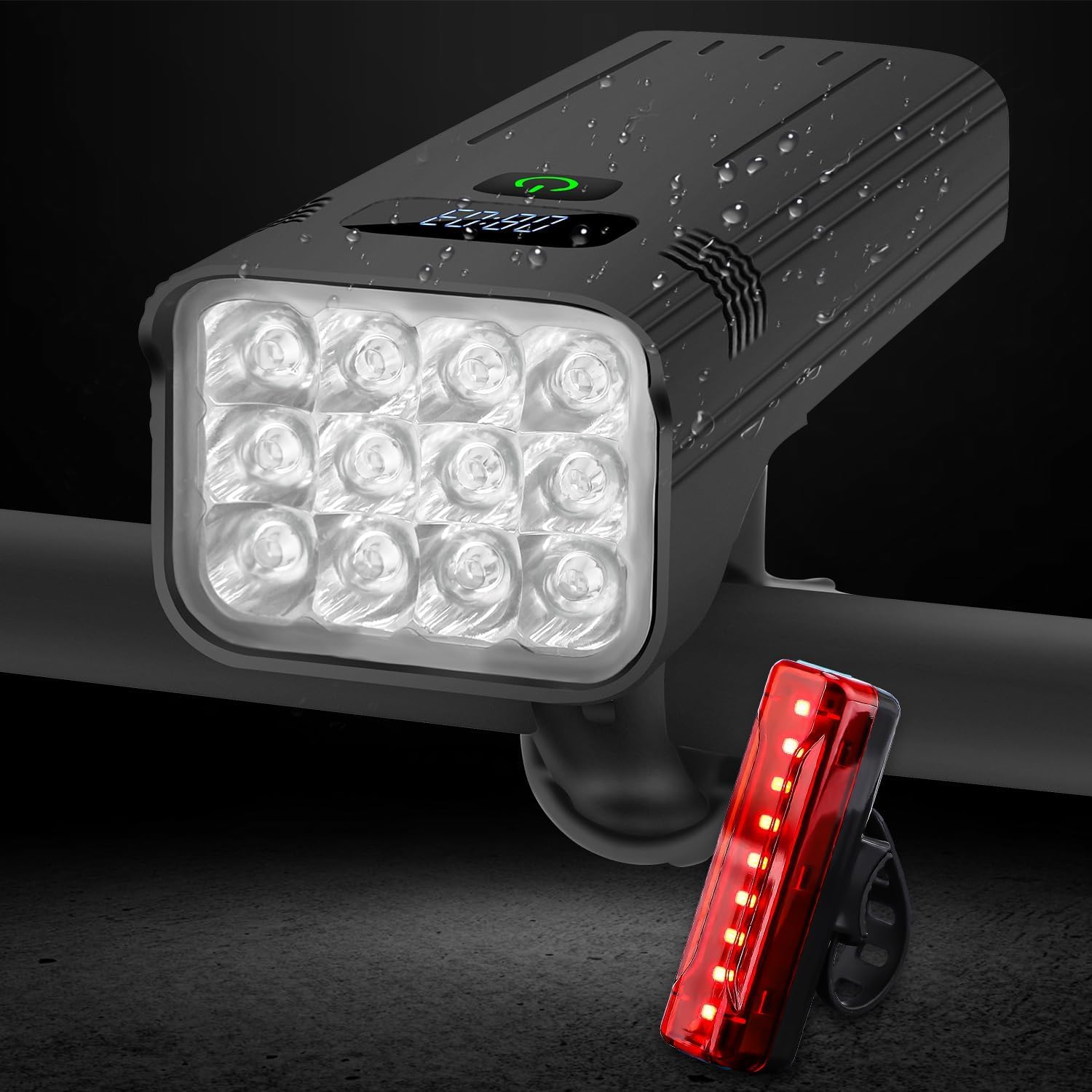 KASLIGHT Bike Lights (Headlight + Taillight)