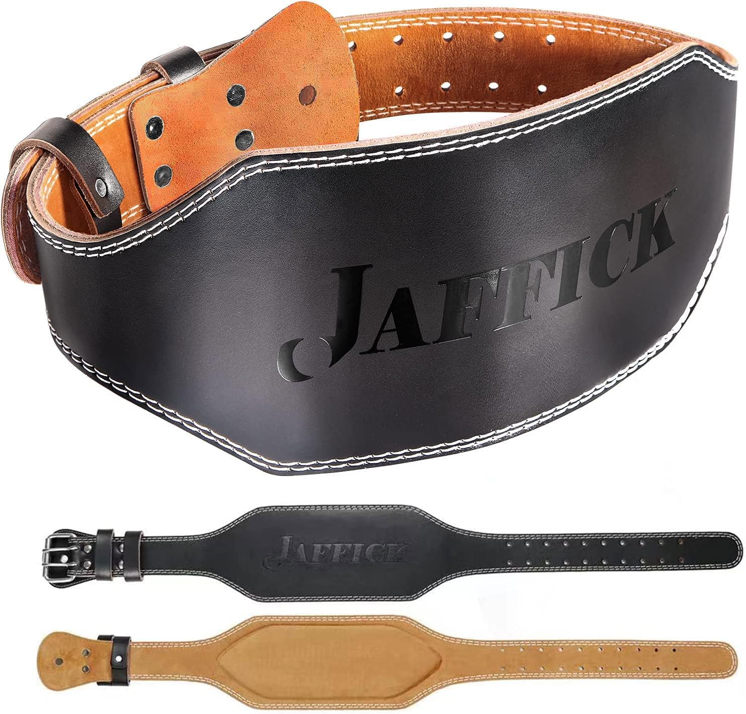 Genuine Leather Weight Lifting Belt for Men Gym Weight Belt Lumbar Back Support Powerlifting Weightlifting Heavy Duty Workout Training Strength Training Equipment