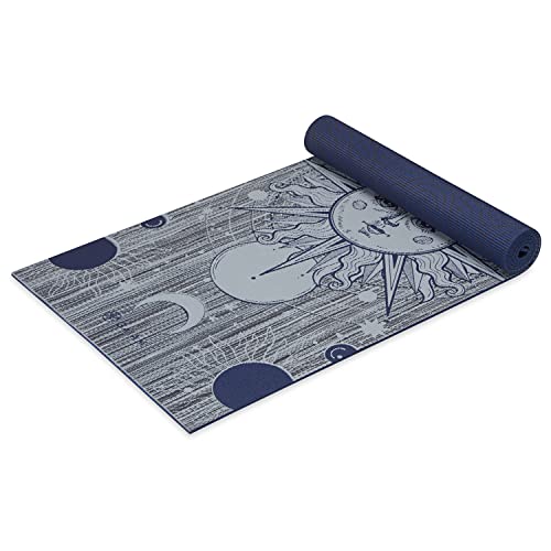 Gaiam Yoga Mat - Premium 6mm Print Reversible Extra Thick Non Slip Exercise & Fitness Mat for All Types of Yoga, Pilates & Floor Workouts (68" x 24" x 6mm Thick)