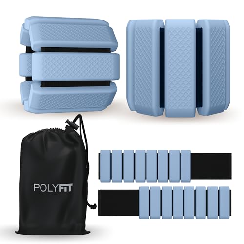 Polyfit Wrist & Ankle Weights - 1 Pair - Wearable Ankle Weights for Women and Men - Wearable Bracelet for Exercise, Yoga, Walking, Running, Dance, Barre, Pilates, Cardio, Aerobics