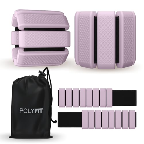 Polyfit Wrist & Ankle Weights - 1 Pair - Wearable Ankle Weights for Women and Men - Wearable Bracelet for Exercise, Yoga, Walking, Running, Dance, Barre, Pilates, Cardio, Aerobics