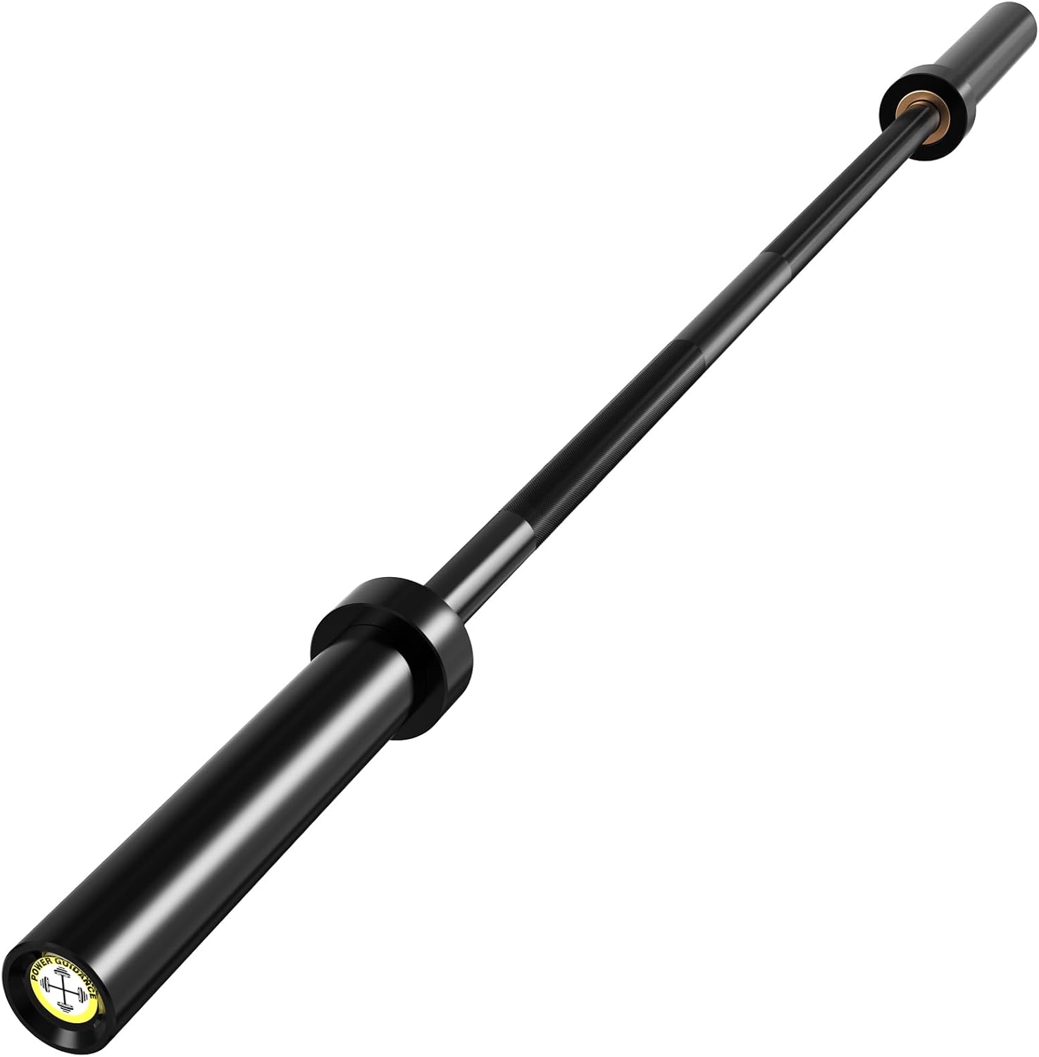 POWER GUIDANCE Chrome Olympic Barbell Bar, 2 Inch Weight Bar for lifting, Hip Thrusts,Universal Strength Training Bars 4ft/5ft/6ft