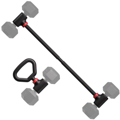 Jayflex Hyperbell Dumbbell Converter - Convert Dumbbells to Barbell Set and Kettlebell (up to 200 lb)