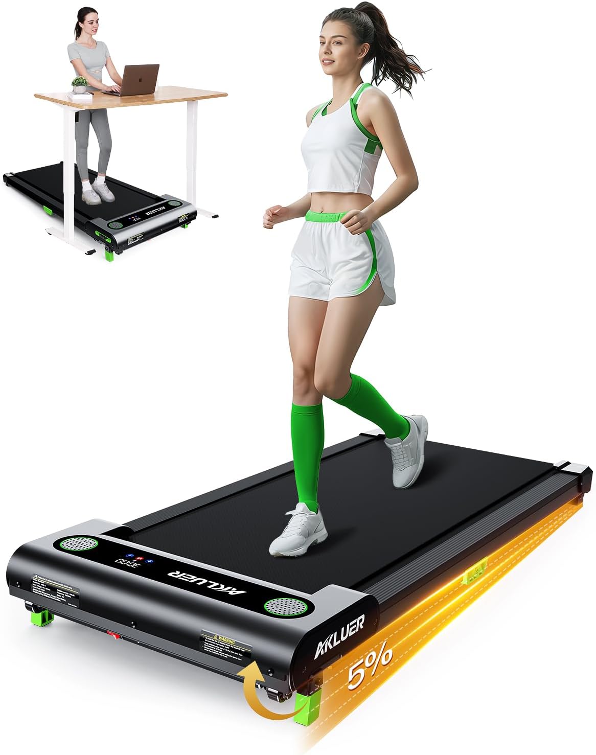 AKLUER Walking Pad with Incline