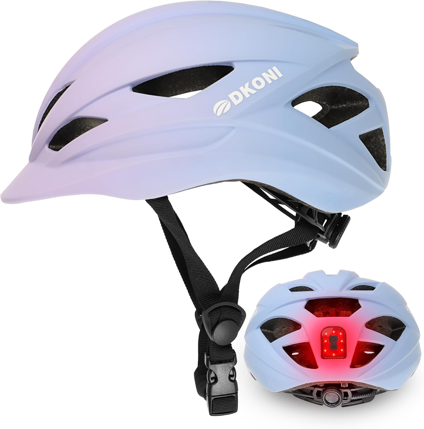 DKONI USB Taillight Urban Bike Helmet