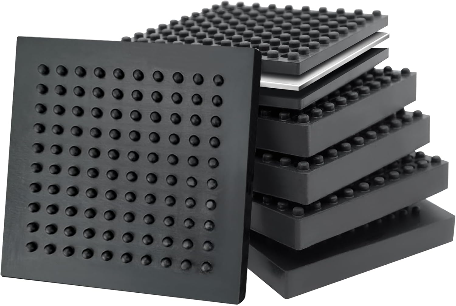 BXI Steel-Embedded Anti‑Vibration Pads (4x4)