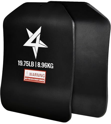 Yes4All Weight Vest Plate 5.75/8.75/14/ 19.75LB Pairs, Weighted plates for vest, Tactical Plate, Weight Plate with Curved Ergonomic Design for Running, Heavy Workout