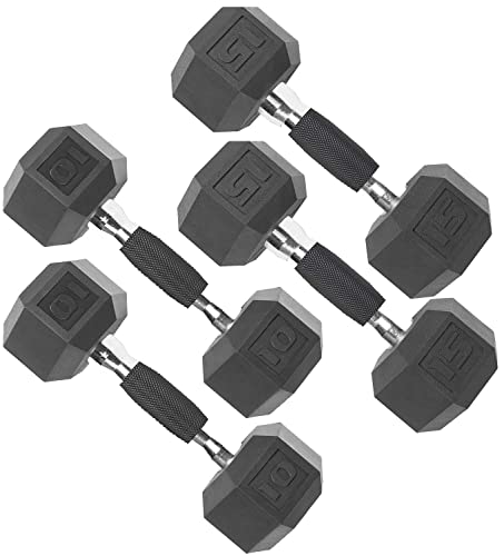 CAP Barbell Coated Dumbbell Weight | Multiple Options Pairs & Sets