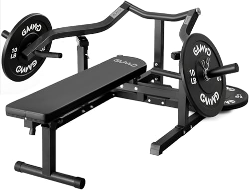 GMWD Chest Press Machine, 1050LBS Bench Press Machine with Independent Converging Arms, Adjustable Flat Incline Bench for Chest, AB Workouts, Shoulder Home Gym Equipment, V1