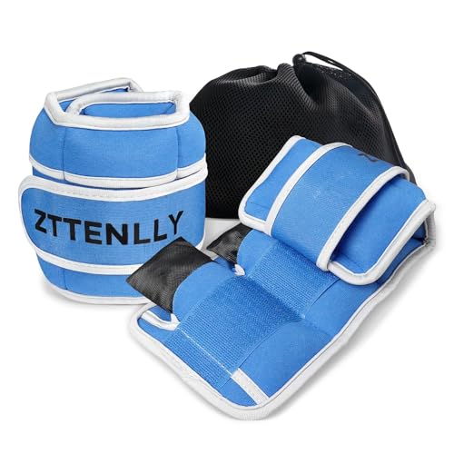 Adjustable Ankle Weights for Women Men and Kids | 1 Pair 5 10 15 18 20 Lbs Leg Wrist Ankle Weight Straps for Yoga, Walking, Running, Aerobics, Gym, Dance, Pilates, Cardio