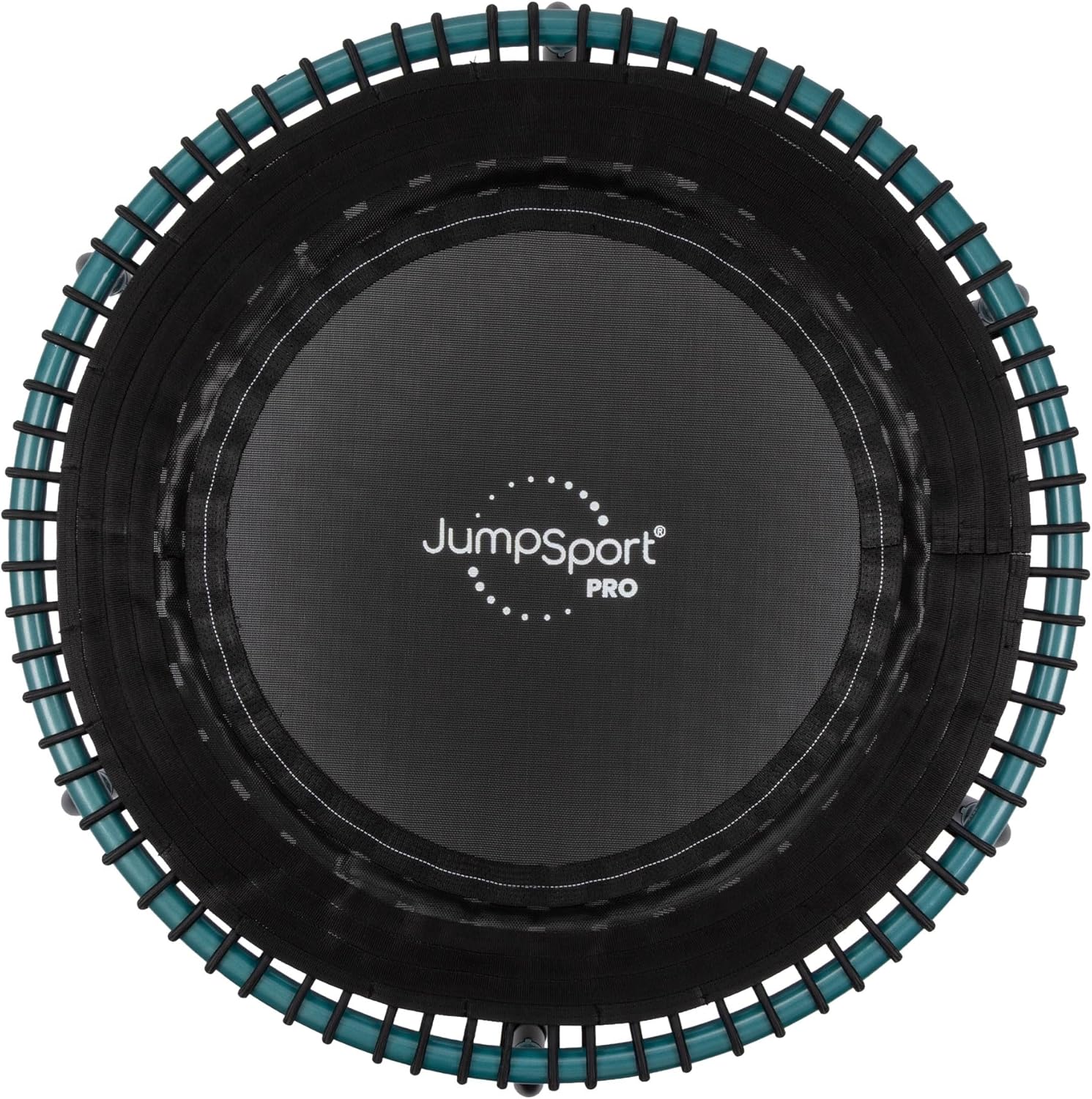 JumpSport 350 PRO Fitness Trampoline, Cardio Workout, No-Tip Arched Legs Home Gym Equipment, Adjustable Bungees & 60 Day Trial Video