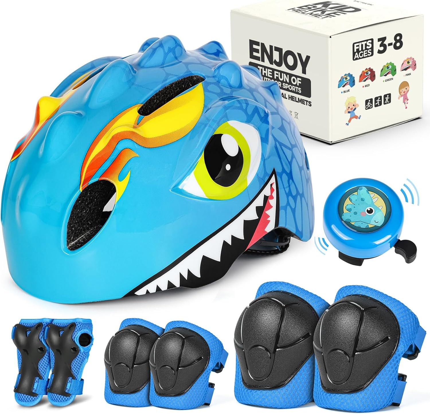 VICTGOAL Toddler Kids Bike Helmet Lightweight 3D Children Bicycle Helmet for Boys and Girls Age 3-8 for Multi-Sport Scooter Cycling Skating