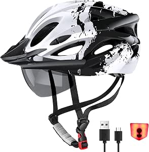 LAMONKE Bike Helmet w/ USB Light