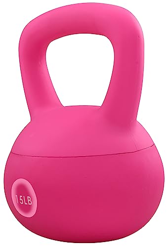 Soft Kettlebells - Sea and Iron Sand Filled Weights for Women and Men - Color Coded Soft Vinyl Kettlebells, Multiple Sizes