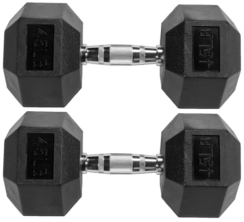 Fitvids Rubber Encased Hex 45LB