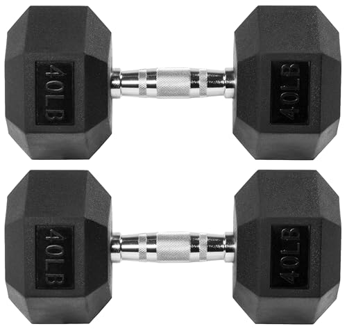 Fitvids Rubber Encased Hex 40LB