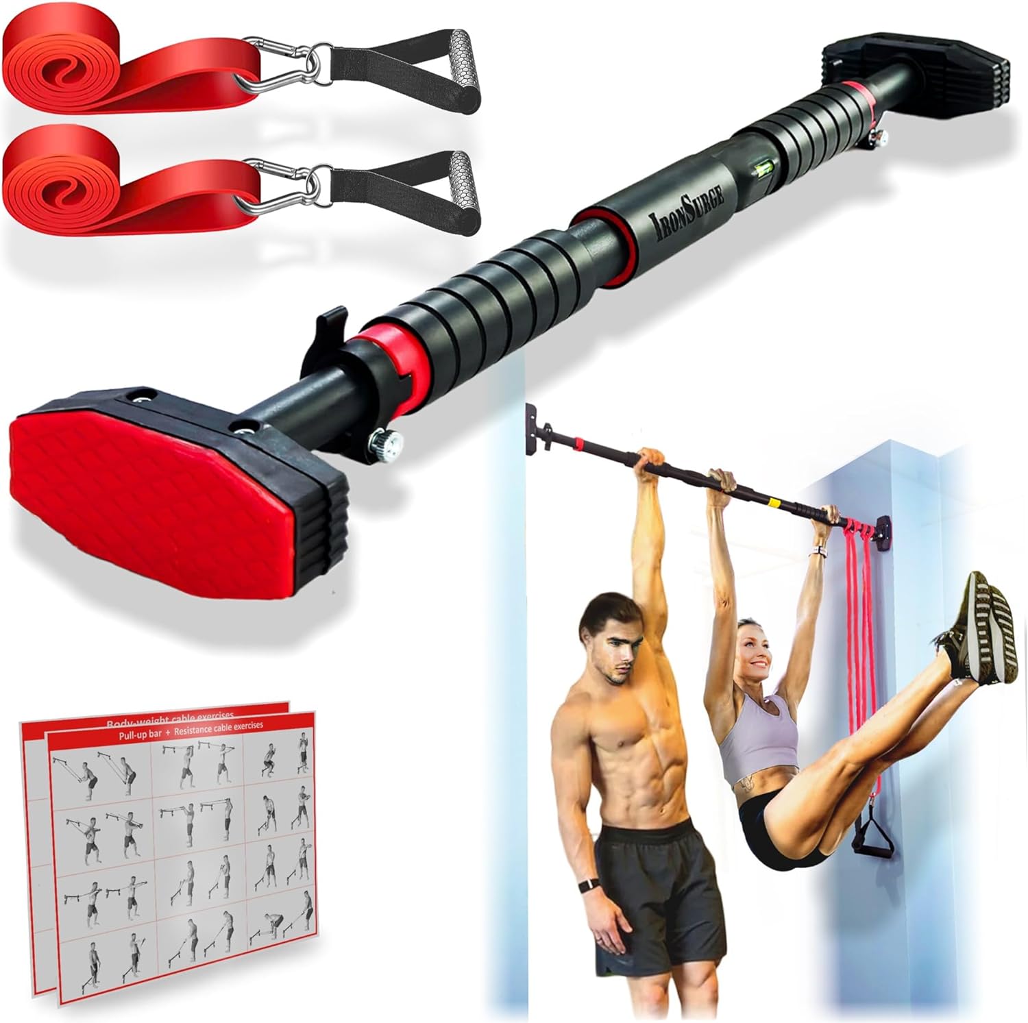 IRONSURGE Pull Up Bar Set