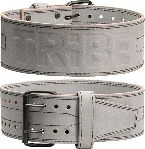 5mm Premium Weight Lifting Belt - 100% Genuine Leather Weightlifting Belt - Comfortable Squat Belt, Deadlift Belt or Powerlifting Belt - Workout Belt for Strength Training - Gym Belt for Men and Women